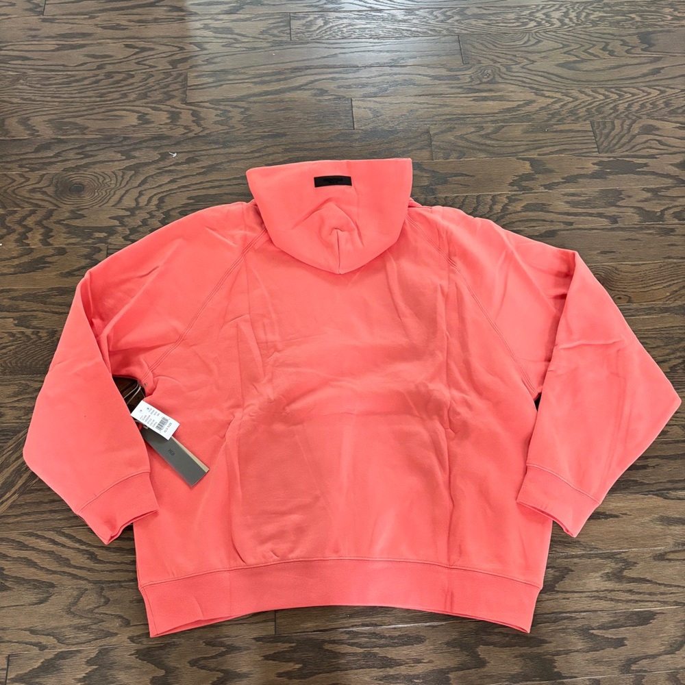 Fear of God Essentials Hoodie Pullover Coral XL NEW NWT Authentic - Picture 6 of 8
